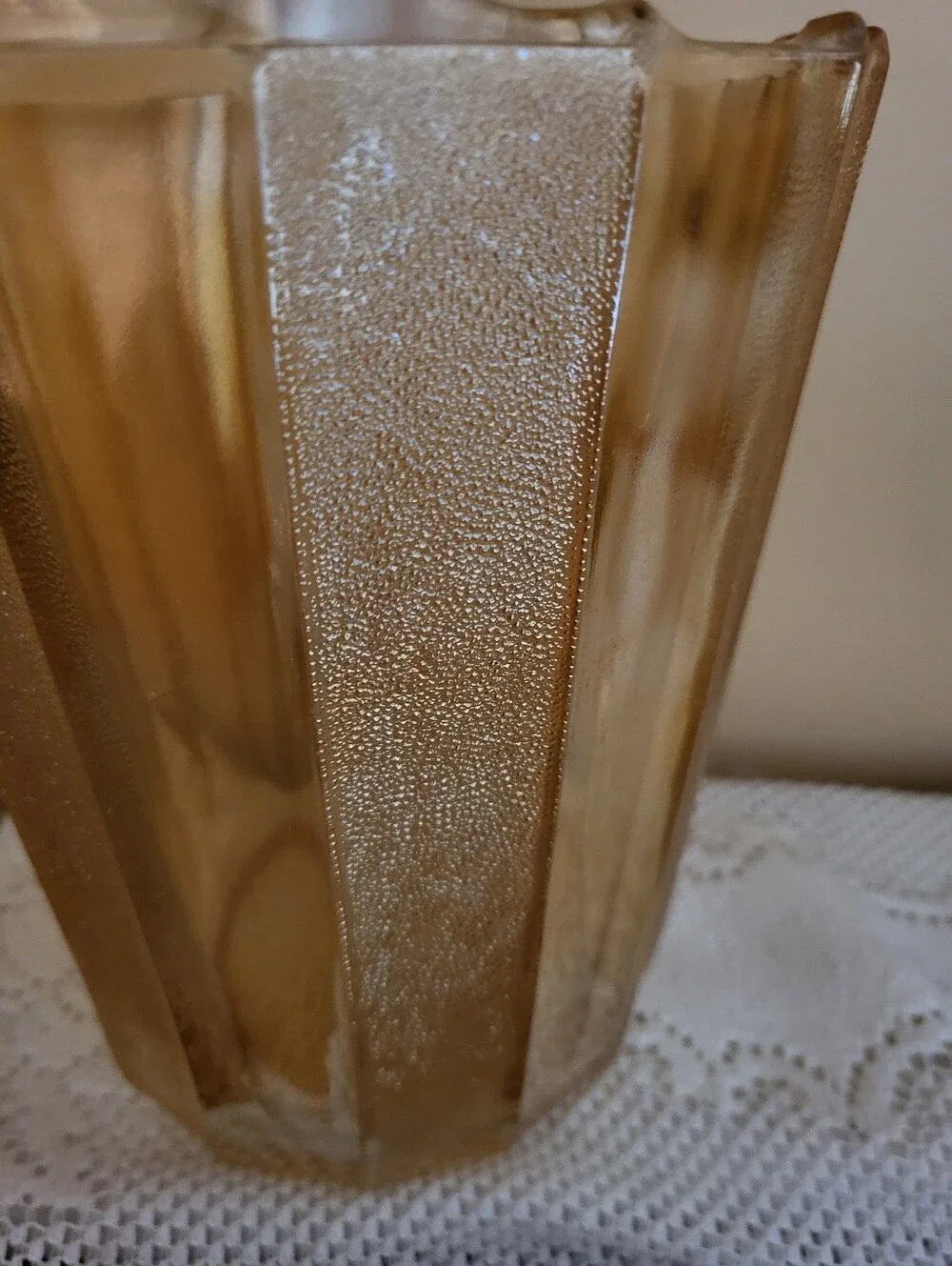Jeanette Glass 8 X 9 Inch Ired. Paneled Pitcher Serveware